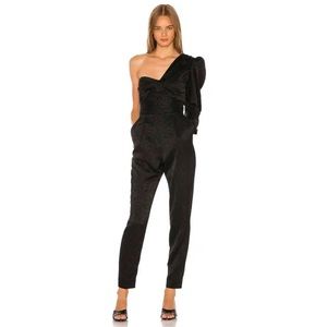 NWT sold out! A.L.C. Walden Asymmetrical 1 Shoulder Jumpsuit Black Sz 4 INTERMIX